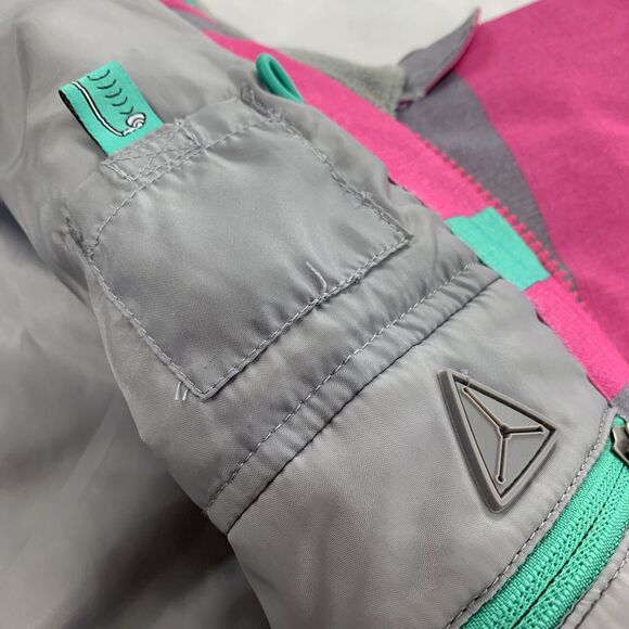 $169 M3 Millennium Three Lana Snowboard Jacket Size Large Youth Pink Gray Skiing - Picture 4 of 9